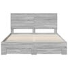 vidaXL Bedframe met hoofdeinde Grijs Sonoma 160 x 200 cm Bewerkt hout