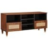 vidaXL TV-kast met lade Bruin 100 x 33,5 x 46 cm Massief Mango Hout