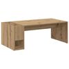 vidaXL Salontafel Artisan Eiken 101,5 x 50 x 37 cm Bewerkt hout