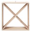 vidaXL Wijnrek 2 pcs Naturel 62 x 25 x 62 cm Massief grenenhout