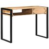 vidaXL Bureau 100x50x75 cm massief ruw mangohout