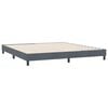 vidaXL Bedframe zonder matras 180x220 cm fluweel donkergrijs