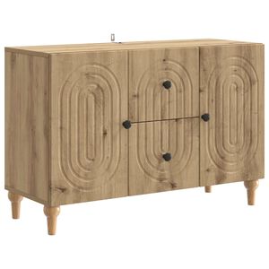 vidaXL TV-kast Artisanaal eiken 89 x 34,5 x 60 cm Bewerkt hout