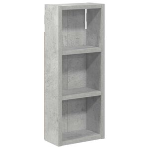 vidaXL Badkamer wandkast met plank Beton Grijs 20 x 10 x 50 cm
