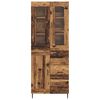 vidaXL Hoge kast met lade 2 pcs Oud Hout Bewerkt hout
