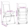 vidaXL Campingstoelen inklapbaar aluminium zwart 2 st