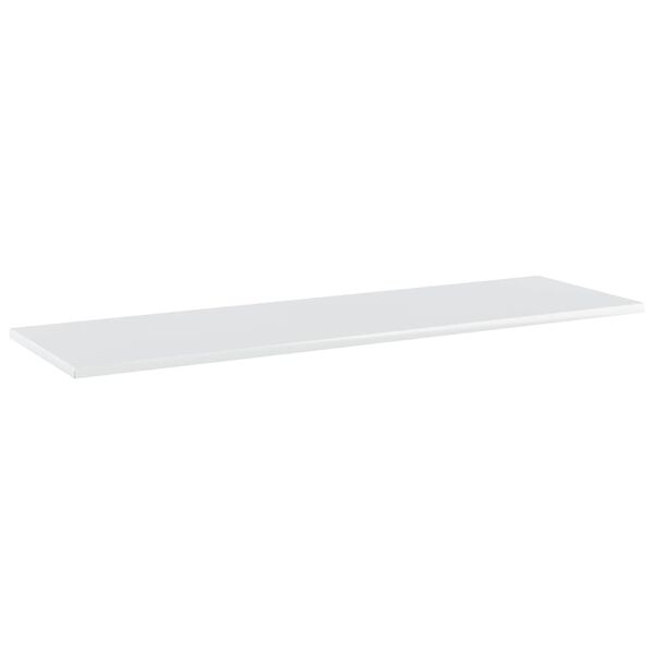 vidaXL Wandschappen 8 st 100x30x1,5 cm spaanplaat hoogglans wit