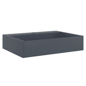 vidaXL Wastafel 50x38x11 cm mineraal gegoten/marmer gegoten antraciet
