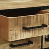 vidaXL Wandtafel met lade Bruin 100 x 35 x 70 cm massief mangohout