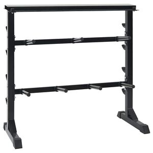 vidaXL Halterrek Zwart 99 x 45 x 95,5 cm Gepoedercoat staal