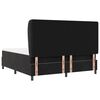 vidaXL Boxspringbed met matras Zwart 200 x 180 cm Polyester