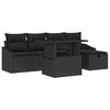 vidaXL Tuin Sofa Set 6 st poly rattan