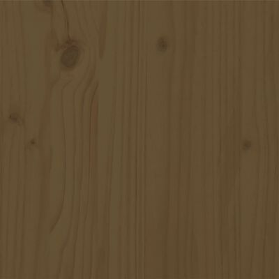 vidaXL Bedframe massief hout honingbruin 100x200 cm
