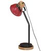 vidaXL Bureaulamp 25 W E27 18x18x60 cm verweerd rood