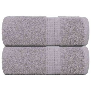 vidaXL Washandjes FROGN 2 st 30x30 cm 360 g/m&sup2; grijs