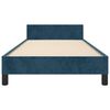 vidaXL Bedframe zonder matras 80x200 cm fluweel donkerblauw