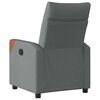 vidaXL Relaxfauteuil Donkergrijze Stof