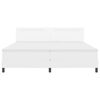 vidaXL Boxspringbed met matras Wit 200 x 200 cm Kunstleer