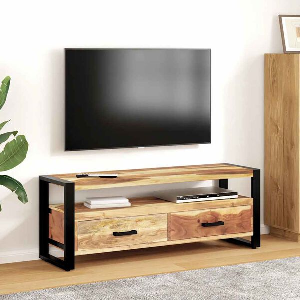 vidaXL Tv-meubel 120x35x45 cm massief acaciahout