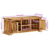 vidaXL Tv-meubel 110x35x45 cm massief ruw mangohout