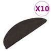 vidaXL Trapmatten zelfklevend 10 st 56x17x3 cm zwart