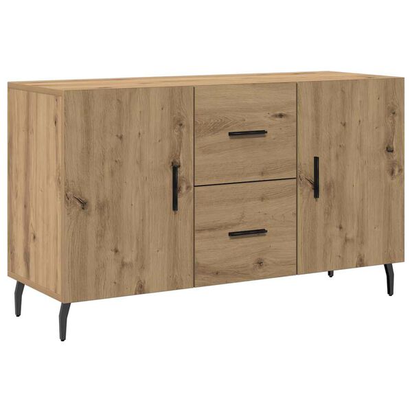 vidaXL Dressoir 100x36x60 cm bewerkt hout artisanaal eikenkleurig