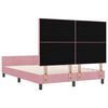 vidaXL Boxspringbed met hoofdeinde Roze 140 x 200 cm Fluweel