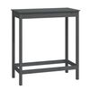 vidaXL Bartafel 100x50x110 cm massief grenenhout grijs