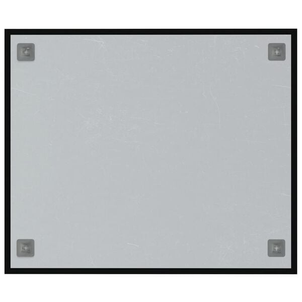 vidaXL Magneetbord voor aan de wand 60x50 cm gehard glas zwart