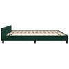 vidaXL Bedframe met hoofdeinde fluweel donkergroen 180x200 cm