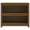 vidaXL Boekenkast 80x35x68 cm massief grenenhout honingbruin