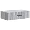 vidaXL Wandmontage Zijtafel Grijs sonoma 59 x 34,5 x 17 cm