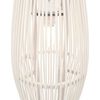 vidaXL Hanglamp ovaal 40 W E27 27x68 cm wilgen wit