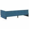 vidaXL Hoekbedframe met hoofdeinde Blauw 80 cm x 200 cm Fluweel