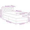 vidaXL Boxspringbed met matras Zwart 80 x 200 cm Fluweel