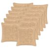 vidaXL Kussensloop 12 st HOUTEN Cr&egrave;mekleurig 40 x 40 cm