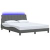 vidaXL Bedframe zonder matras "Hanko" stof donkergrijs 160x200 cm