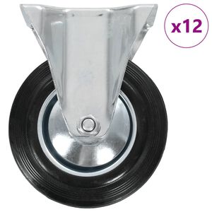 vidaXL 12 st Wielen vast 160 mm