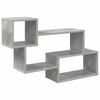 vidaXL Drijvende plank Muurmontage Grijs 87 x 20 x 55 cm Bewerkt hout