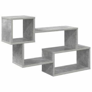 vidaXL Drijvende plank Muurmontage Betongrijs 87 x 20 x 55 cm