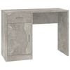 vidaXL Bureau met kast en lade 100x40x73 cm bewerkt hout betongrijs
