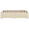 vidaXL Bedframe zonder matras 120x190 cm stof crèmekleurig