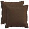 vidaXL Kussensloop 2 pcs HOUTEN Bruin 40 x 40 cm Faux Linnen