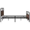 vidaXL Bedframe zonder matras metaal bruin eikenkleur 193x203 cm
