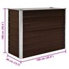 vidaXL Plantenbak verhoogd 100x40x77 cm gegalvaniseerd staal bruin