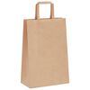 vidaXL Papieren zakken 50 st met hengsels 21x11x31 cm bruin
