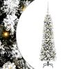 vidaXL Kunstkerstboom Wit 120 cm PVC en Metaal en Plastic