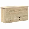 vidaXL Wandgemonteerde kapstok met plank Sonoma eiken 50 x 16 x 26 cm