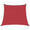 vidaXL Zonnezeil 160 g/m&sup2; 4/5x4 m HDPE rood