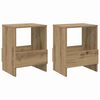 vidaXL Tijdschrift Rek 2 pcs Artisan Eiken 35 x 30 x 45 cm